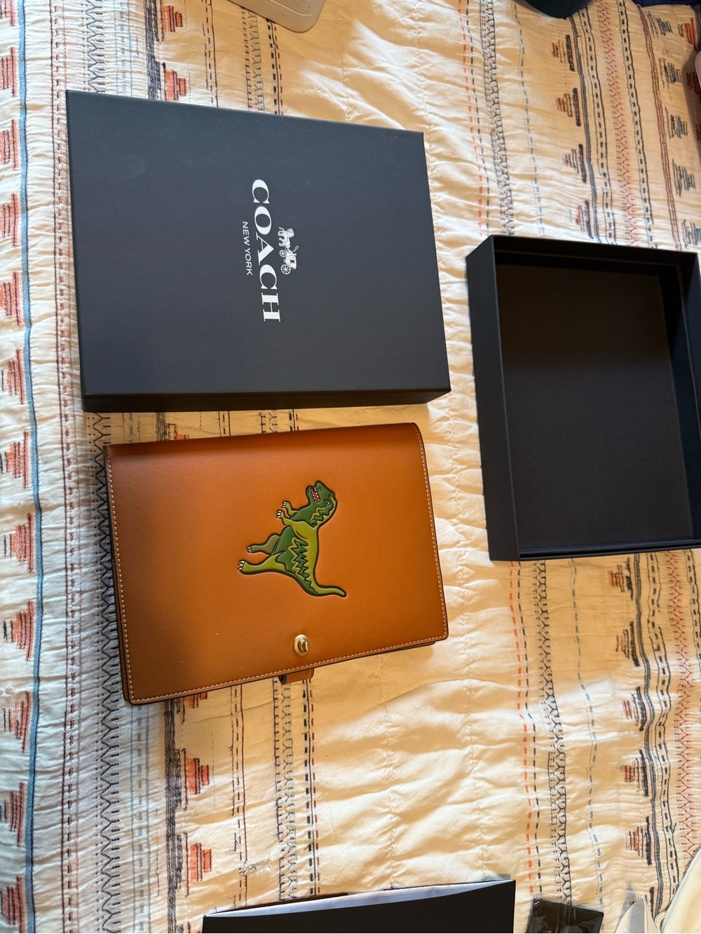 Brown Coach Notebook Cover with Rexy - Picture 3 of 7